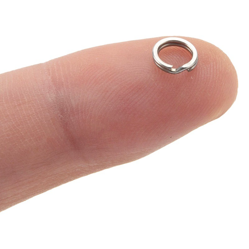 Luya сплющенное двойное кольцо 304 из нержавеющей стали высокопрочные аксессуары для приманки Luya плоский кольцевой соединитель мульти-Спецификация