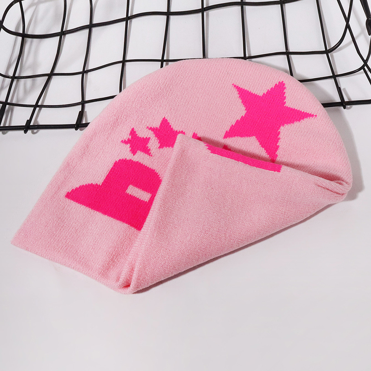 Unisex Jacquard wintermuts Vijfsterren jacquard wollen muts warme gebreide muts voor mannen en vrouwen_voghion.com