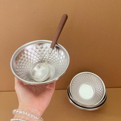 ハンマー紋斗笠碗ステンレス304家庭用高颜値食器オート麦ヨーグルトデザート果物サラダアイスクリーム碗