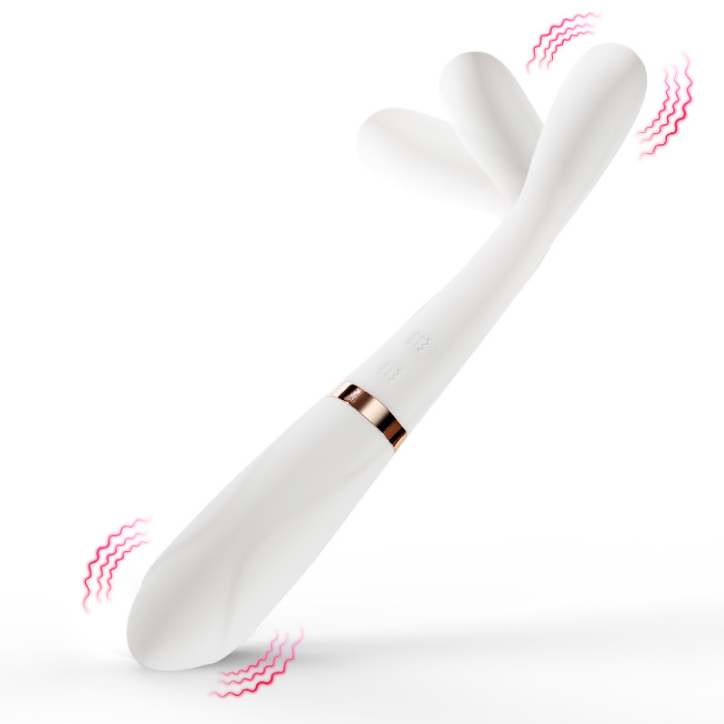 Qiaran International Elf Stylo vibrant à double tête tendance, masseur de masturbation féminine, jouet pour adultes, produits sexuels_voghion.com