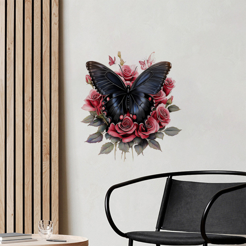 Decorative 3d Butterfly And Flower Wall Stickers For Kitchen Tiles_voghion.com
