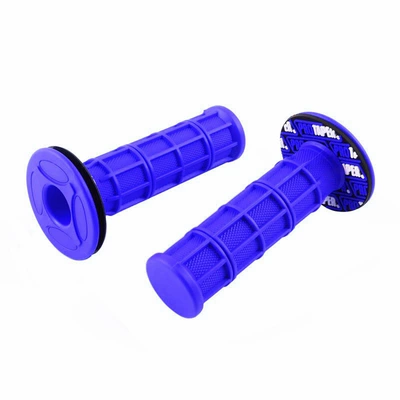 Motorcycle Handle Cover | Handlebar Grips - blue-pair