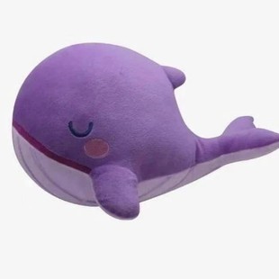 Cross-Border New Product Tinytan Friends Purple Whale Cartoon Pillow Plush Cartoon Doll Doll