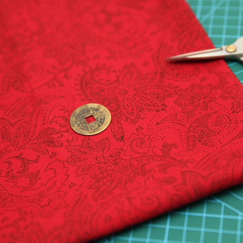 Tela de bordado hecha a mano para patchwork DIY, tela de bordado Lu, tela de bordado de moda, tela floral de algodón para punto de cruz y muñecas.