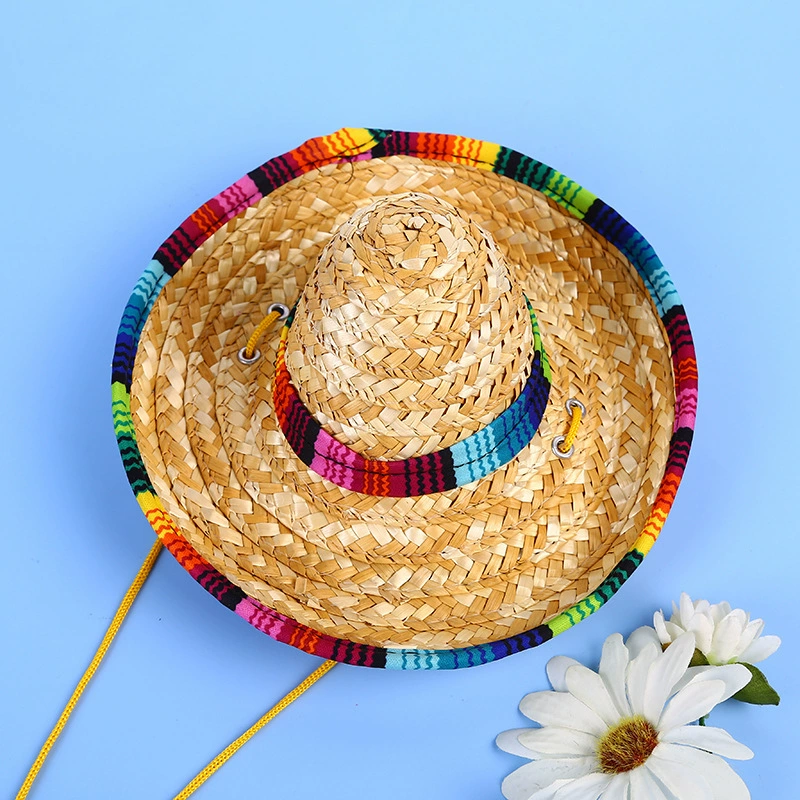 Amazon внешняя торговля домашних животных плетет мексиканский стиль соломенной шляпы
