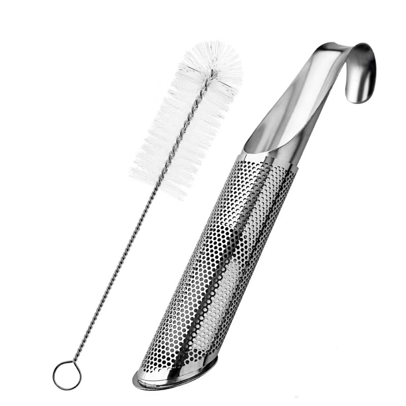 Cross-border 304 stainless steel tea leaky tea maker hanging pipe handle tea strainer tea strainer tea set Accessories Wholesale