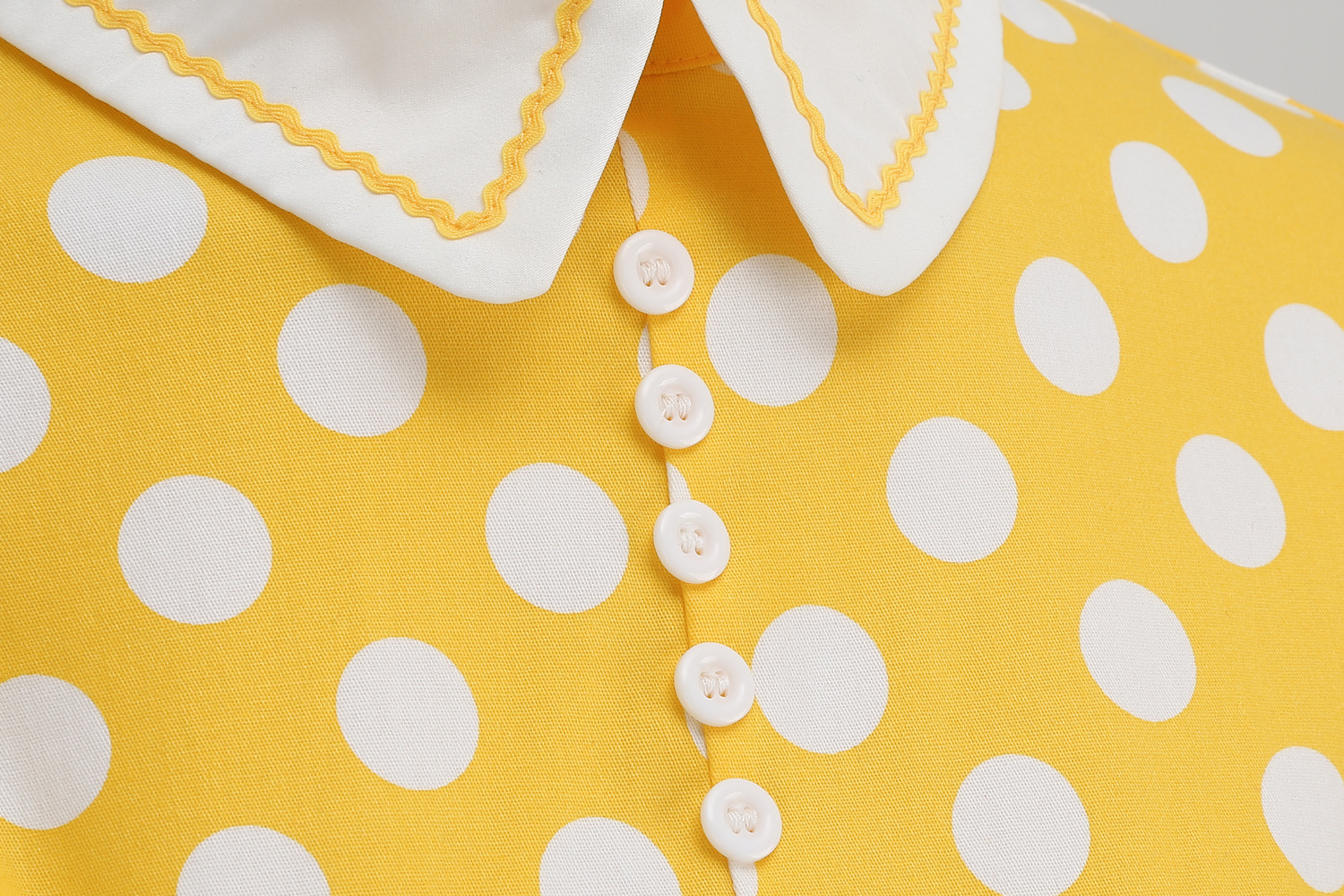 European And American Hepburn Style Court Elegant Temperament Polka Dot Photo Shoot Flared Vintage Date Bridesmaid Dress_ecoleips.com