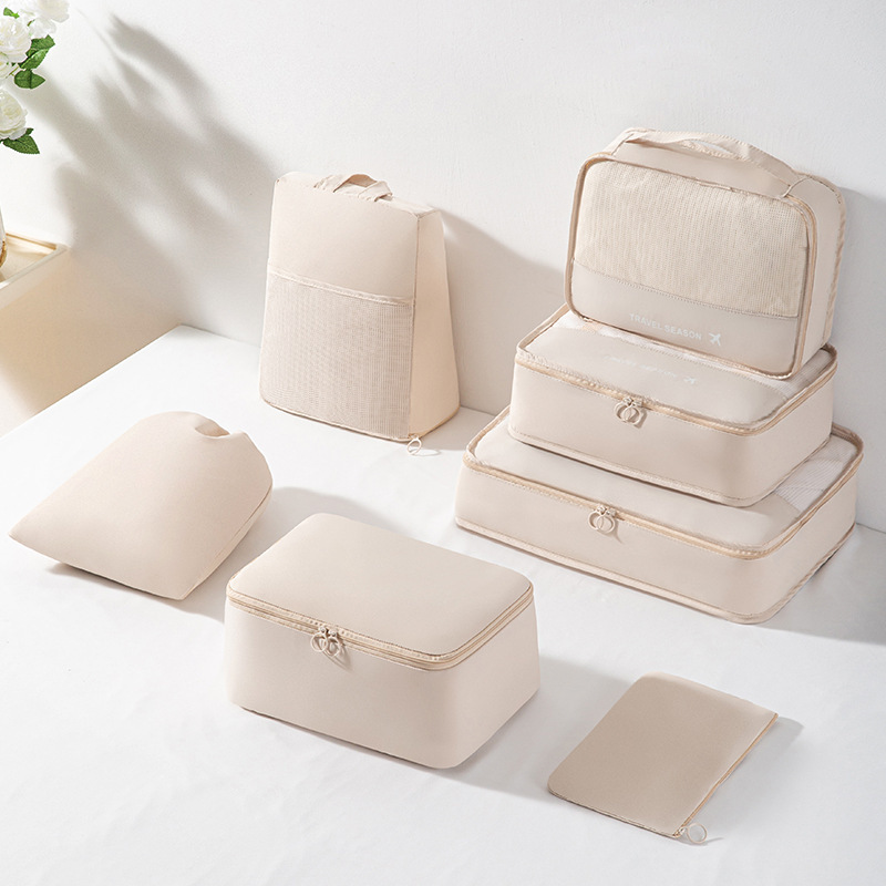 越境旅行用収納バッグセット デジタル製品、洗面用具、化粧品の分類収納バッグ 衣類、靴、荷物用トラベルバッグ|undefined