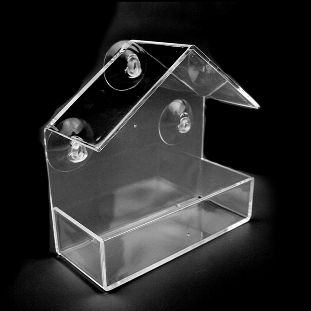 T Amazon's popular transparent acrylic parrot feeder hummingbird suction cup hanging bird feeder pet supplies 6