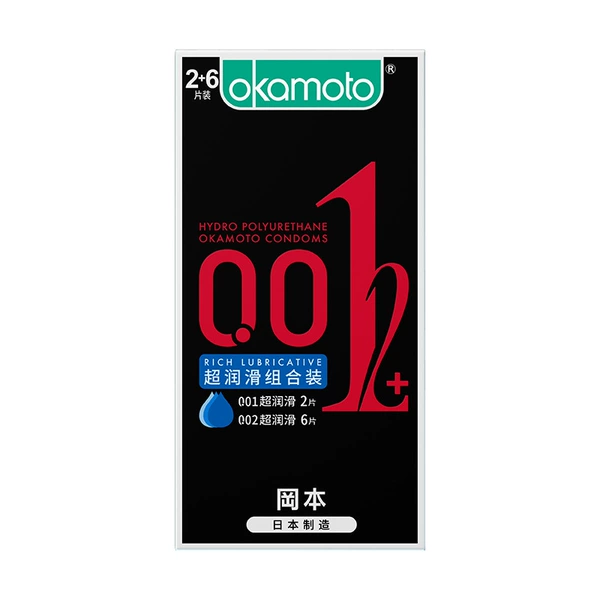 Okamoto water-based polyurethane mixed pack 2+6 pack
