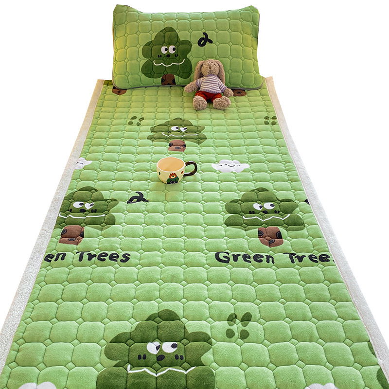 Colchón de terciopelo de leche dormitorio hogar acalentamiento dormitorio estudiantil cama individual 90X190 colchón de terciopelo de coral