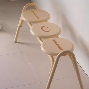 Ins Style Outdoor Table and Chair Courtyard Terrace Milk Tea Coffee Shop Bench Park Chair Commercial Street Bench Cream Style