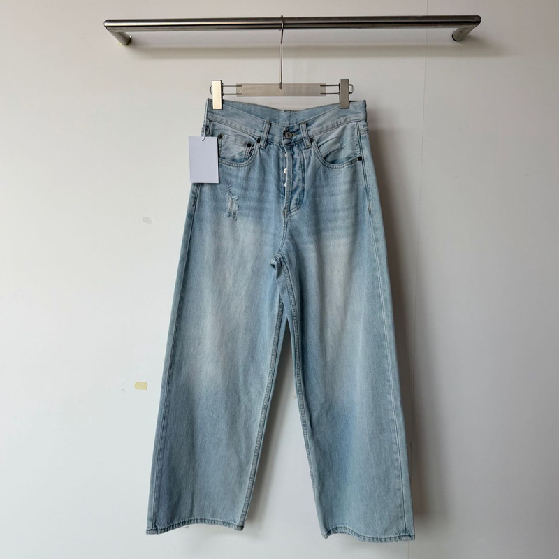 Ac25Ss1981M Light Blue Jeans, Same Style for Men and Women Ac25Ss1981M Light Blue Jeans, Same Style for Men and Women