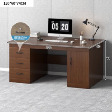 Office Desk Unit Office Staff Desk and Chair Combination Teacher Single Writing Desk Student Study Computer Desk