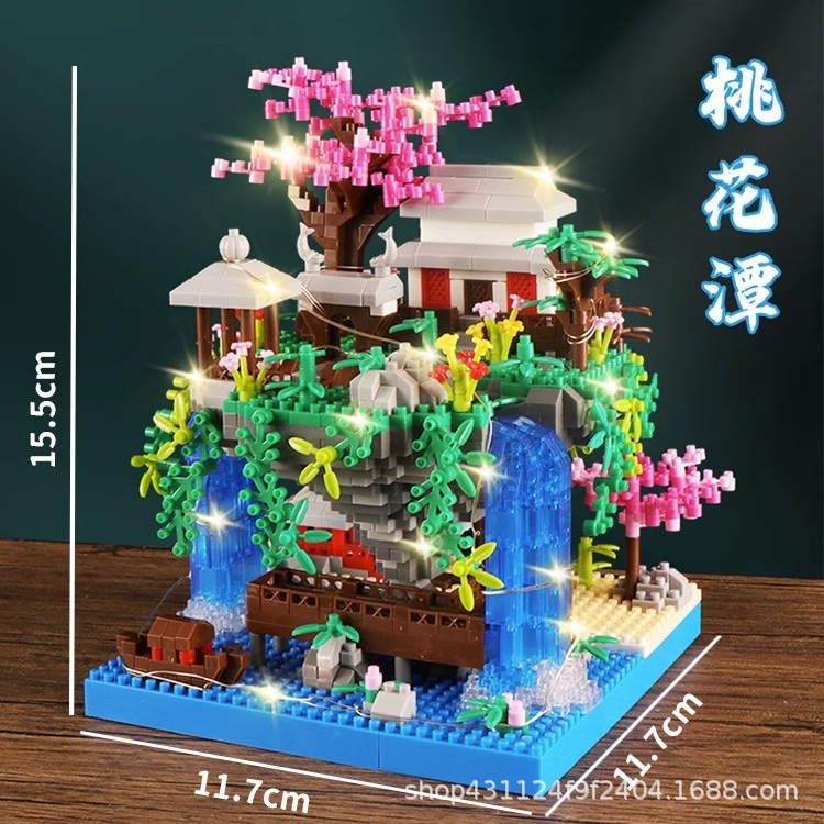 Wonderland peach blossom pool + lighting