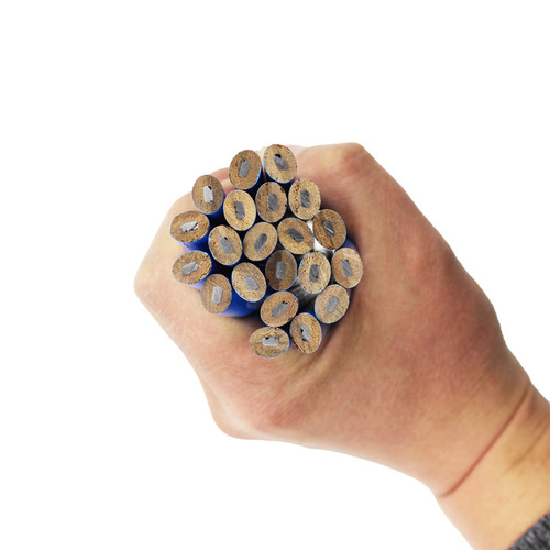 Elongated woodworkers' pencil with thick core, flat tip, high hardness, not easy to break, marking and drawing pencil, large size woodworking pencil