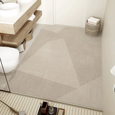 Cross-border bestseller: simple and luxurious diatomite floor mat, absorbent bathroom mat, full-cover foot mat, non-slip shower room mat, available for dropshipping (Avtomobil döşəmə paspasları) - 61jtfgzn-1-5080cmsecond-generation-diatom-mud