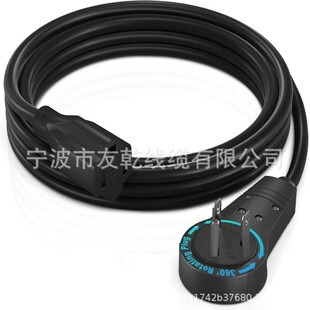 �����| 5 Ӣ�� 360&deg;,3 צ�ӵؾ� 16 Awg �Դ�� ��ɫ UL �J�C