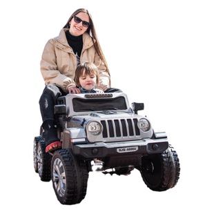 Children's electric car baby remote control toy car six-wheel electric off-road car double seat adult children men and women