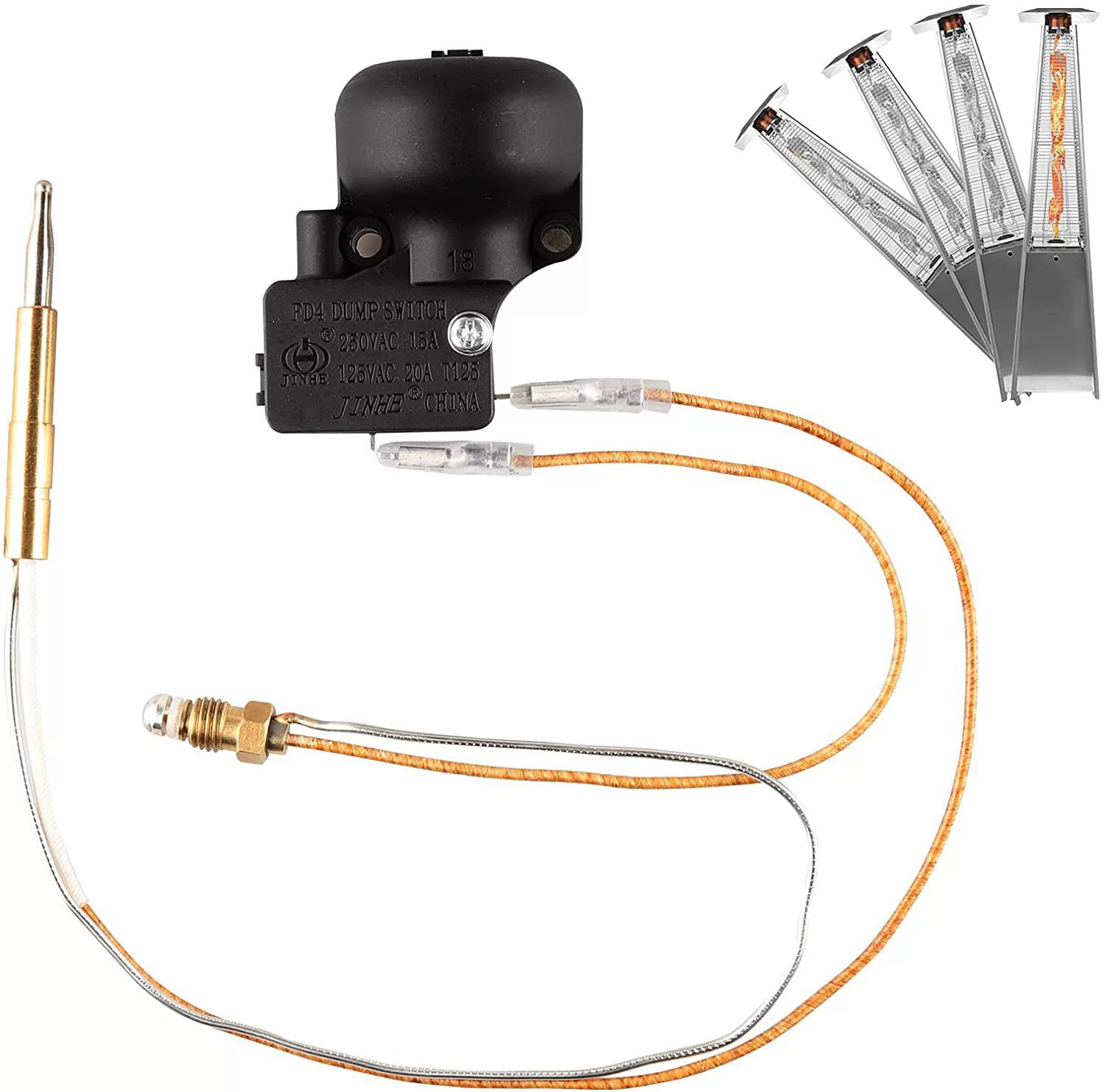 Наружный патио нагреватель термопары и переключатель наклона нагреватель фитинги тепловой датчик сброса защитный выключатель