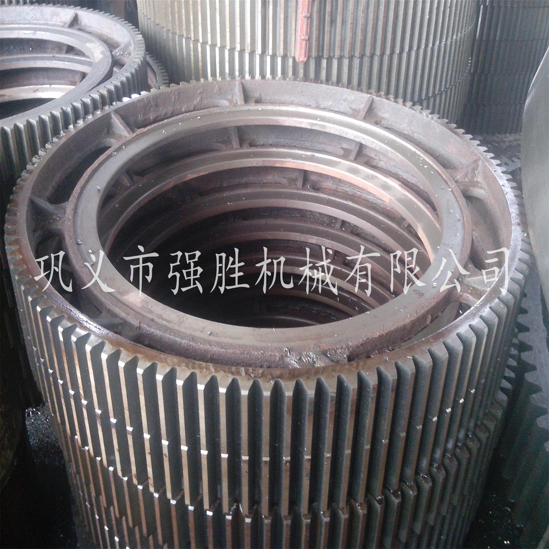 现货批发球磨机大齿轮 2.4米棒磨机两半铸钢齿圈