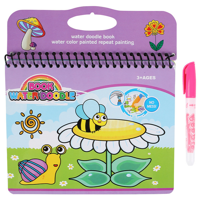 Libro Mágico de Pintura con Agua de Dibujos Animados para Niños de Papel Reutilizable image 10