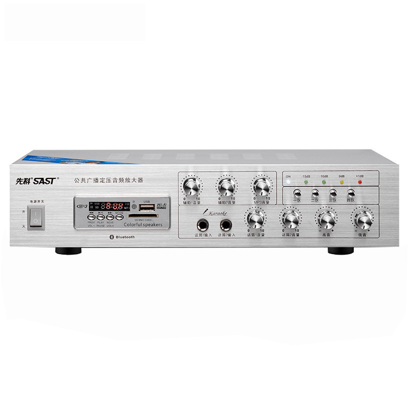 Xianke9002 amplificador de potencia de división Bluetooth altavoz de altavoz de impedancia fija y voltaje fijo sonido enchufable pequeño amplificador público