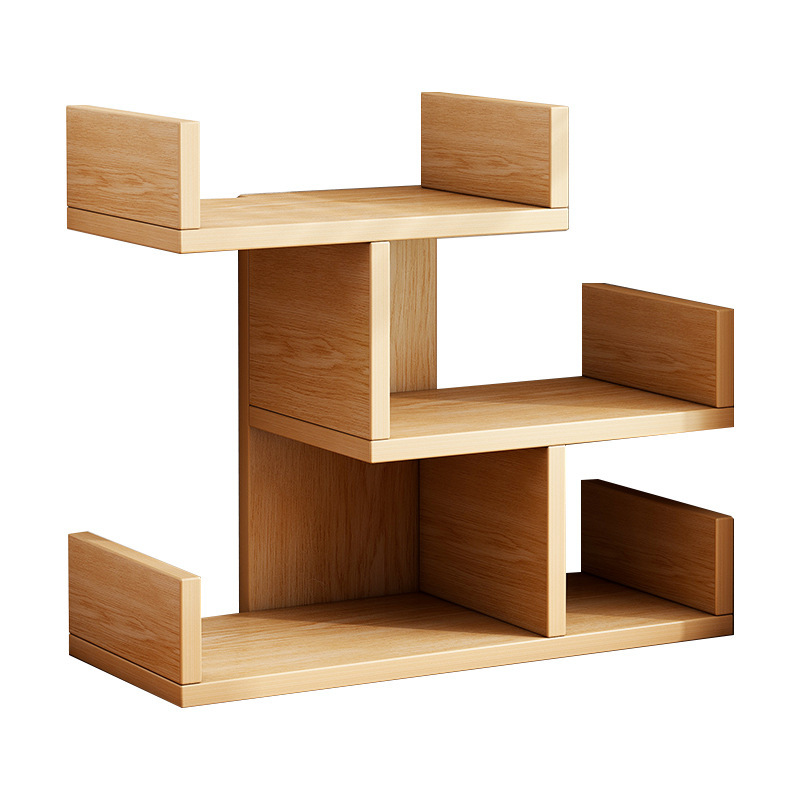 Estantería escritorio estante de almacenamiento estudiante escritorio en casa pequeña estantería dormitorio oficina multi-capa simple estante