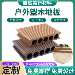 Plastic Wood Flooring Outdoor Terrace Embossed Outdoor Wholesale First Generation Co-Extruded Courtyard Garden Imitation Wood Grain Plastic Wood Flooring
