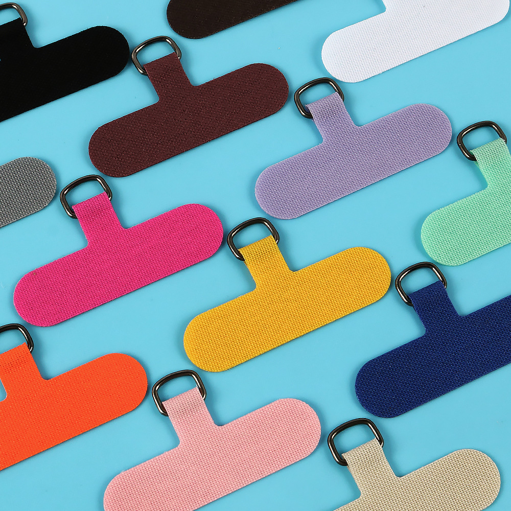 Colorful mobile phone lanyard clip pad, solidified fabric TPU mob