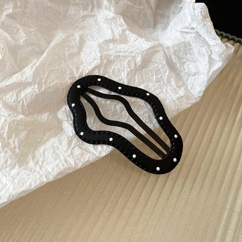 黑白波点星星发夹额前碎发刘海夹可爱通勤BB夹甜酷辣妹潮流发饰女详情33