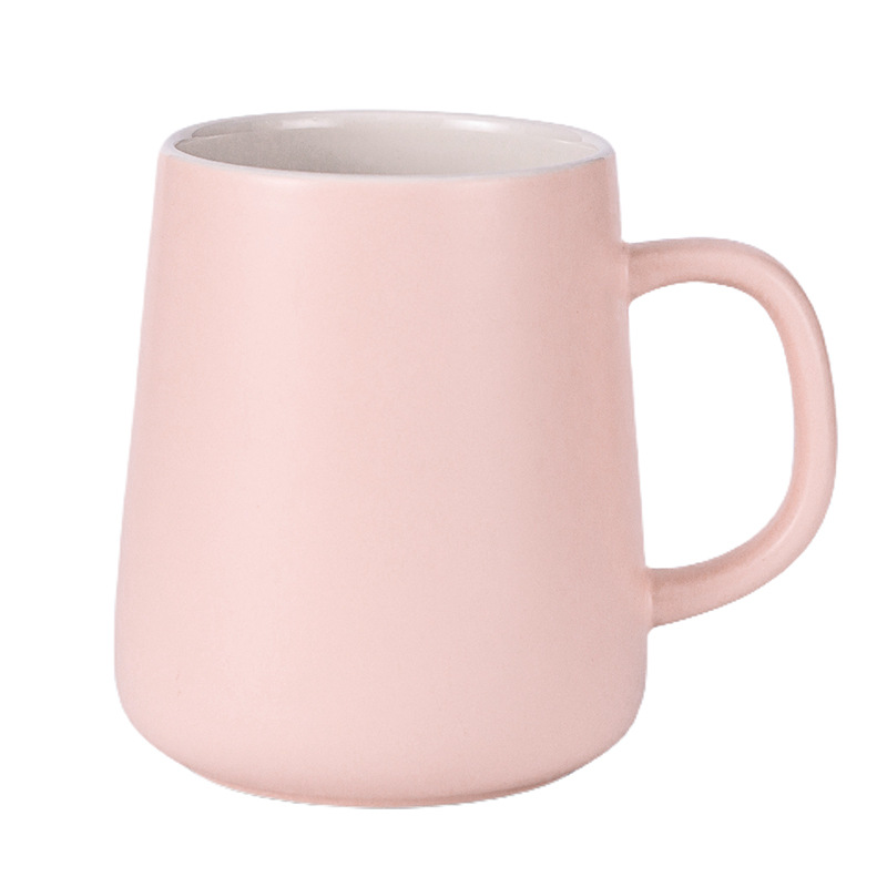 Transfronterizo de Amazon taza blanca taza de alto aspecto creativo Oficina taza de café pareja taza de agua Taza de cerámica