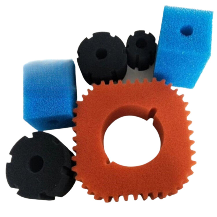 直供 切割异形过滤棉 压缩海绵 定形过滤棉 回弹海绵 圆柱形海棉