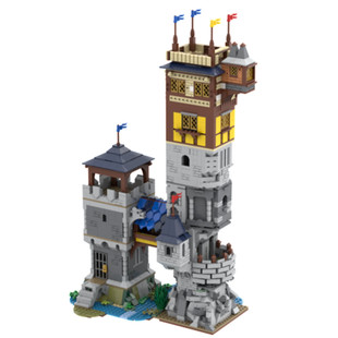 MOC-94891 Средневековый замок с двумя башнями, модель 2026, номер частицы