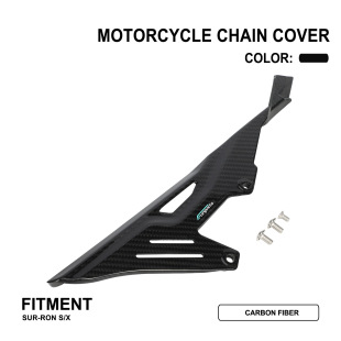 Funparts Light Bee Sur-ron Motorcycle Modified Chain Cover Protective Cover Real Carbon Fiber Chain Fender