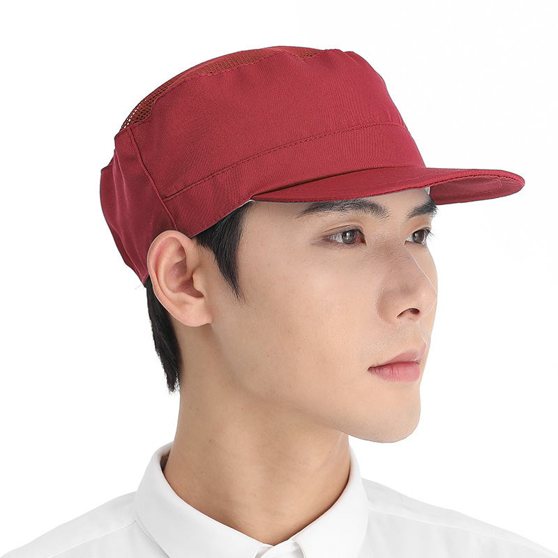 Sombrero de taller de fábrica, sombrero de red a prueba de polvo, sombrero de trabajo especial para fábricas de alimentos, sombrero respirado para hombres y mujeres, sombrero de cabello anti-caída para comidas