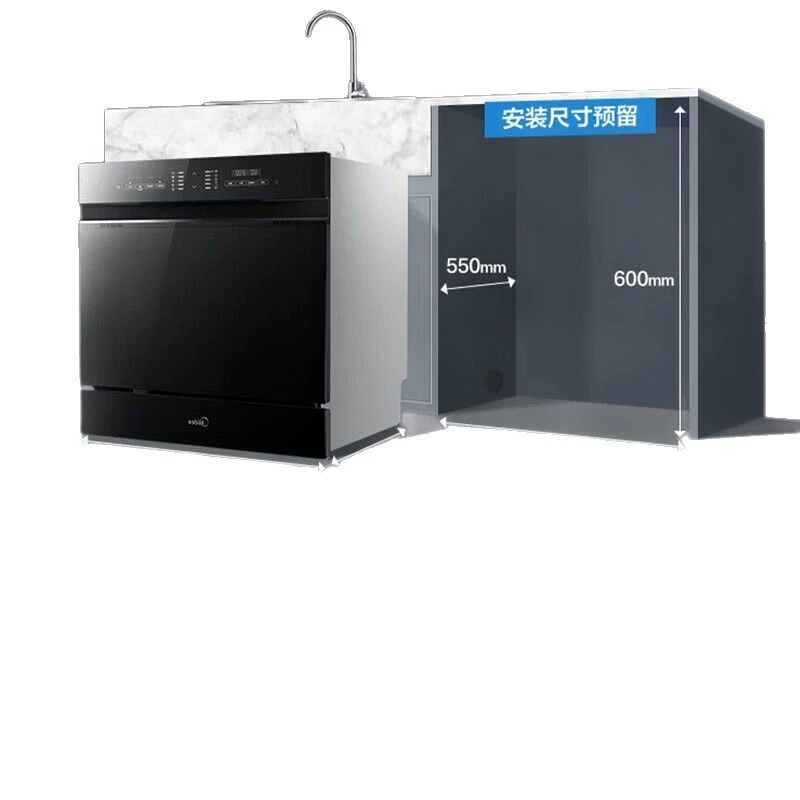 Умная посудомоечная машина Midea VX10 встраиваемая полностью автоматическая для дома на 10 комплектов конфорок с частотным преобразованием дезинфекция горячий воздух сушка 02