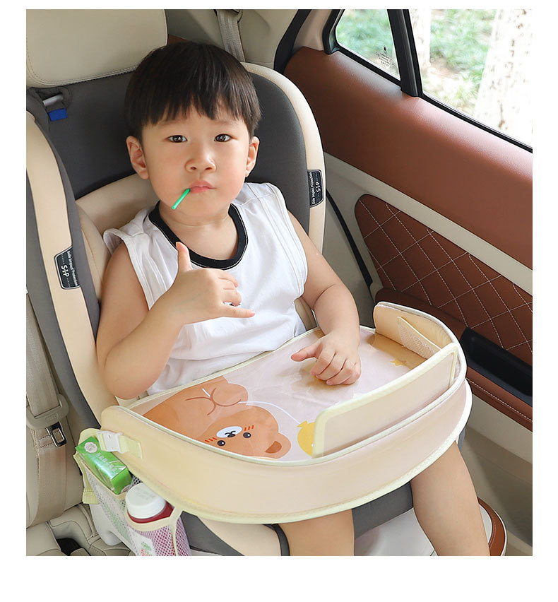 Children's Car Safety Seat Dining Table Board Baby Stroller Storage Tray Multi-Purpose Storage Car Waterproof Tray