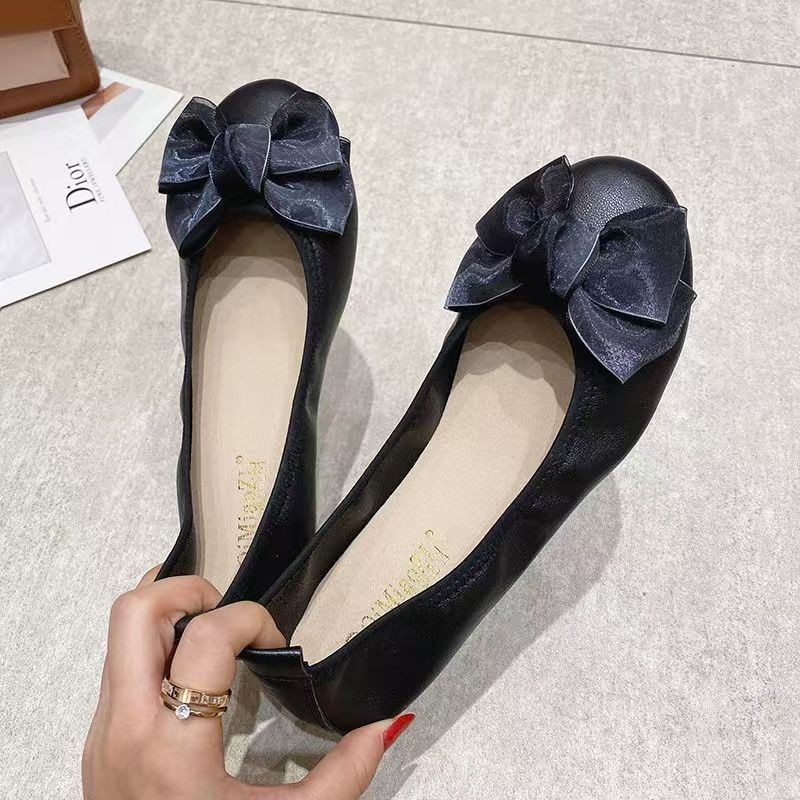 2026 primavera y otoño nuevo estilo casual y cómodo pequeño viento perfumado versátil zapatos de base suave zapatos de trabajo zapatos de madre zapatos de sola plana zapatos de mujer
