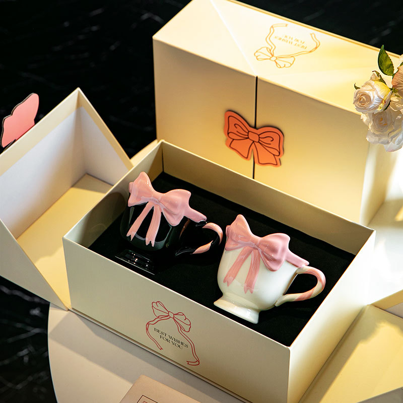 Tazas de café de alta calidad, tazas retro, regalos de bodas para chicas, regalos de compañía, tazas de agua, cajas de regalo