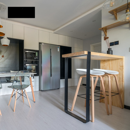 Wholesale bar table solid wood table and chair combination commercial bar table home balcony wall high foot narrow table long small