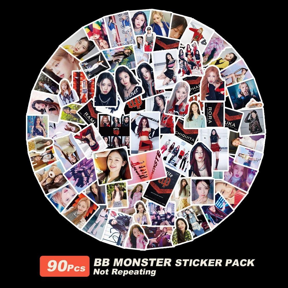 Интеграция 98 шт BBMONSTER дебютирует новые наклейки BATTER UP Little Monster поддержка pvc наклейки