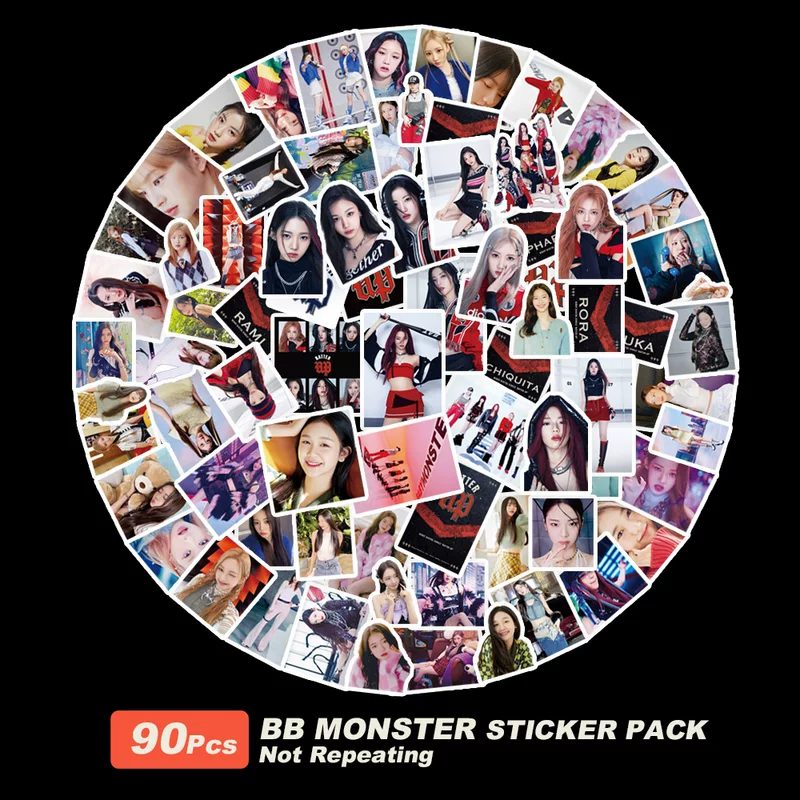 Интеграция 98 шт BBMONSTER дебютирует новые наклейки BATTER UP Little Monster поддержка pvc наклейки