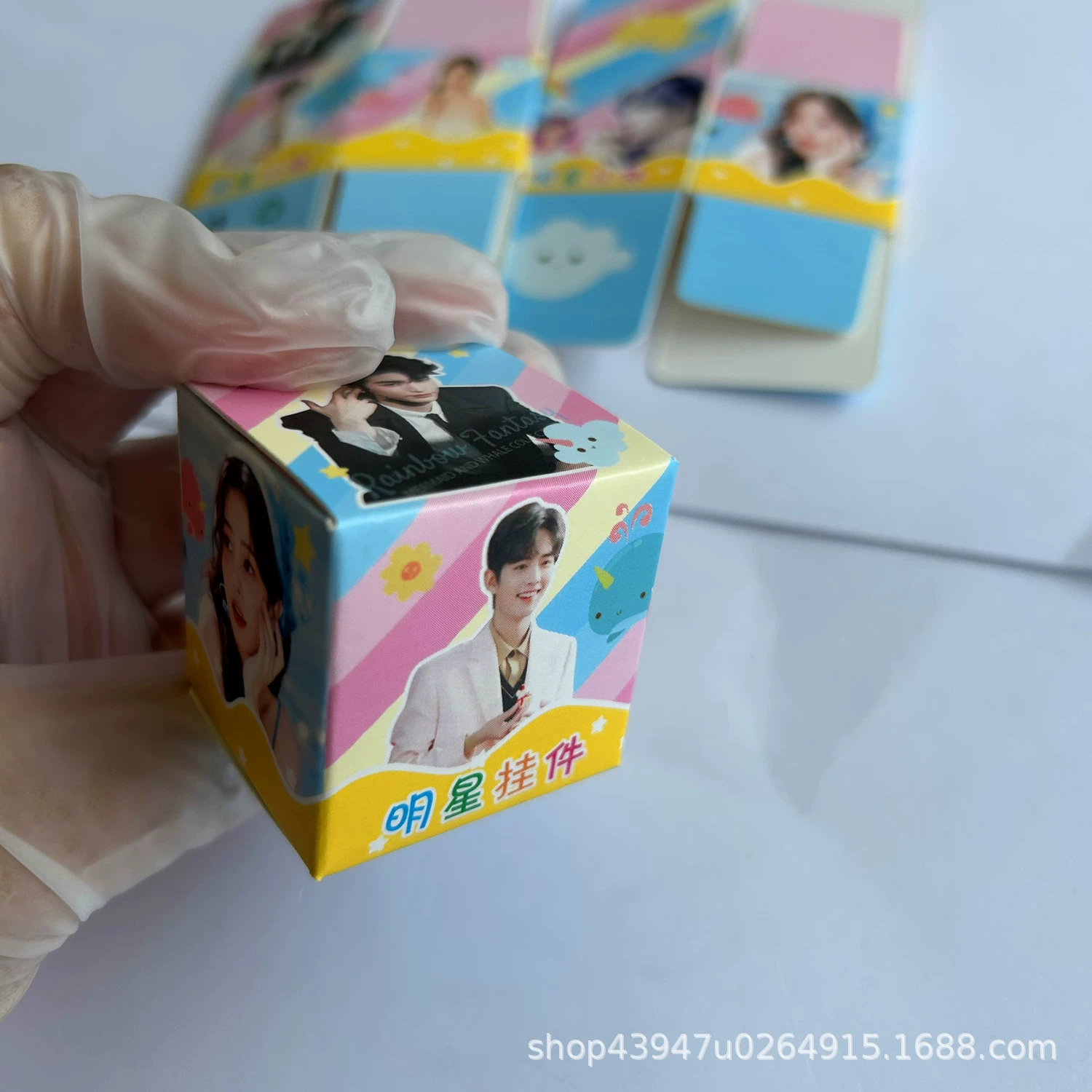 4 см звезда мини имитация вакуумная коробка миниатюрная коробка кукла слепая коробка экспресс-коробка игрушка картон мультфильм акрил