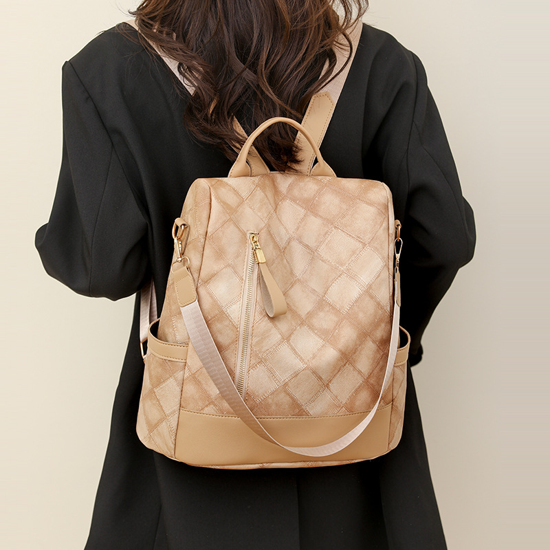 2023 New Multifunctional Anti-theft Backpack for Women with Large Capacity Leisure Women's Backpack Dual-purpose Shoulder Bag_voghion.com