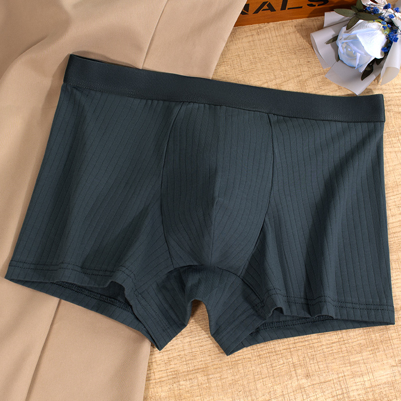 Ropa interior de los hombres puro algodón antibacteriano Boxer shorts hombres deportes transpirable suelta vitalidad Boxer shorts cabeza de los hombres