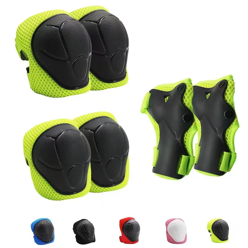 Juego de Equipo de Protección para Niños Set de 6 Piezas de PP para Niños y Deportes de Ciclismo