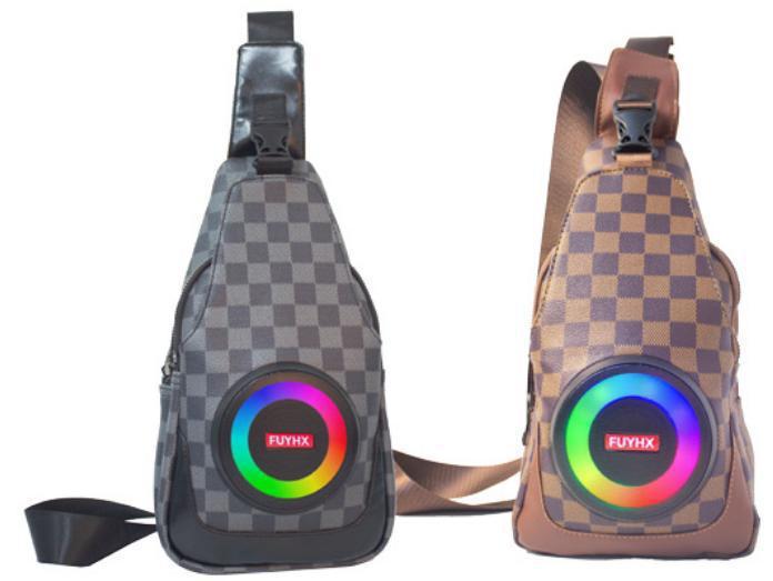 クロスボーダー多機能ウエストバッグ Bluetooth スピーカー 胸クロスボディバッグ コメンタリー充電式スピーカー カラオケ Bluetooth スピーカー|undefined