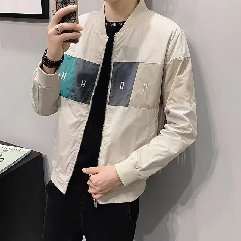 2022 Spring and Autumn Handsome Jacket Men's Ins High Street Trendy Brand Hong Kong Style Japanese Style Harajuku Style Korean Style Trendy Loose Jacket