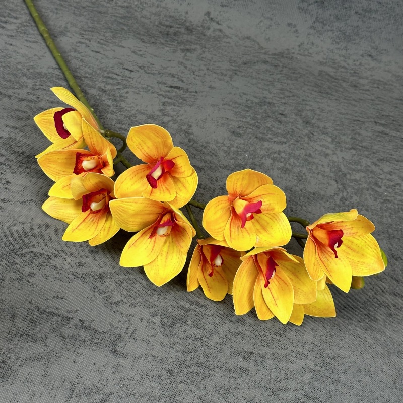 10 platillos Sensación artificial flor 3D impresión película Magnolia Home Dress Up flor arreglo props flor falsa al por mayor
